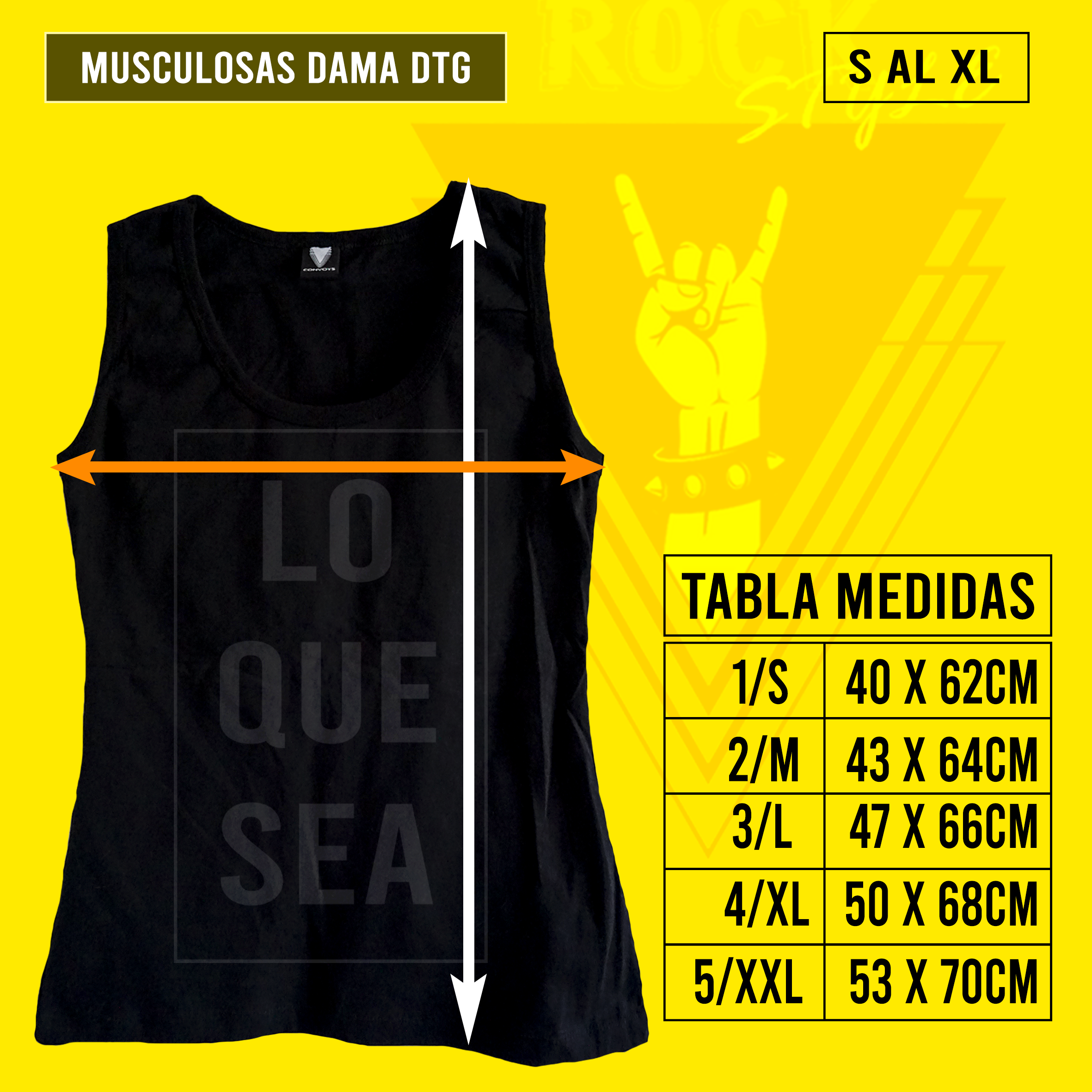 MUSCULOSA DAMA DTG PERSONALIZADA